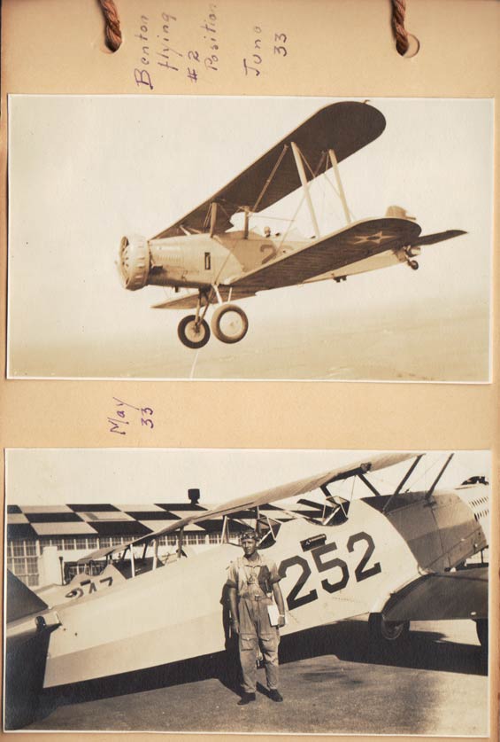 Cadet Baldwin With Kelly Field Aircraft, May-June, 1933 (Source: Baldwin Family)